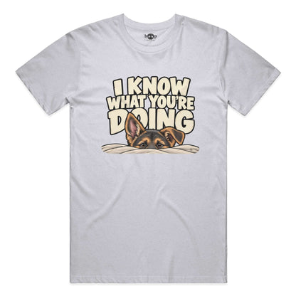I Know What You're Doing Performance T in White Fleck Triblend