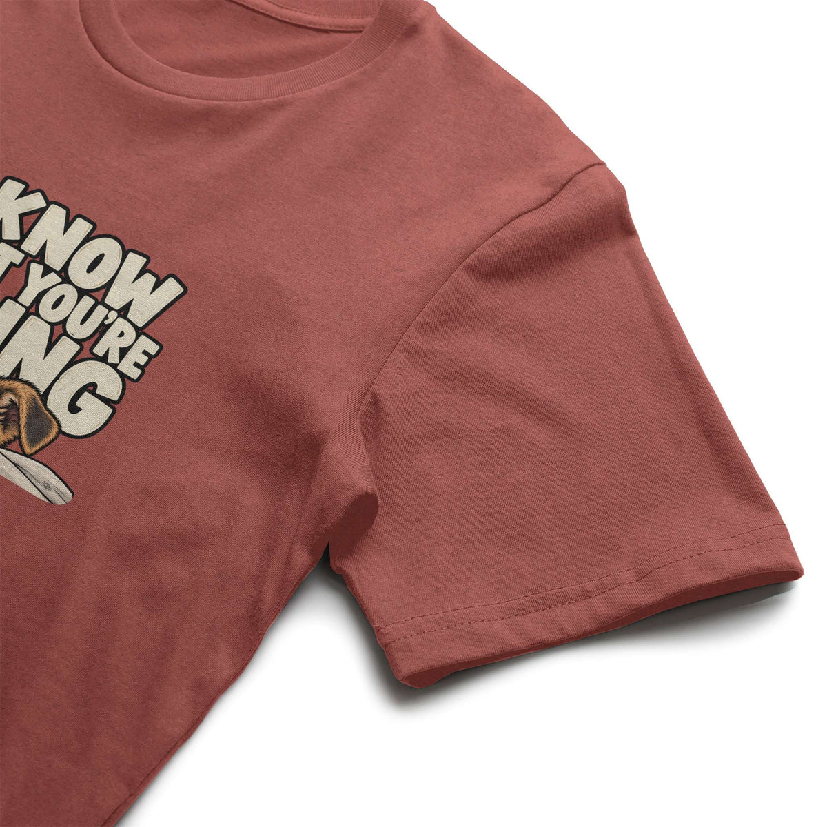 I Know What You're Doing Performance T in Clay Triblend, alternate view 2