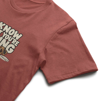 I Know What You're Doing Performance T in Clay Triblend, alternate view 2