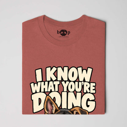 I Know What You're Doing Performance T in Clay Triblend, alternate view 4