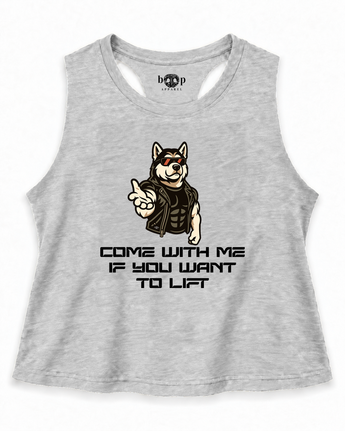 Come With Me Crop Tank — Athletic Heather