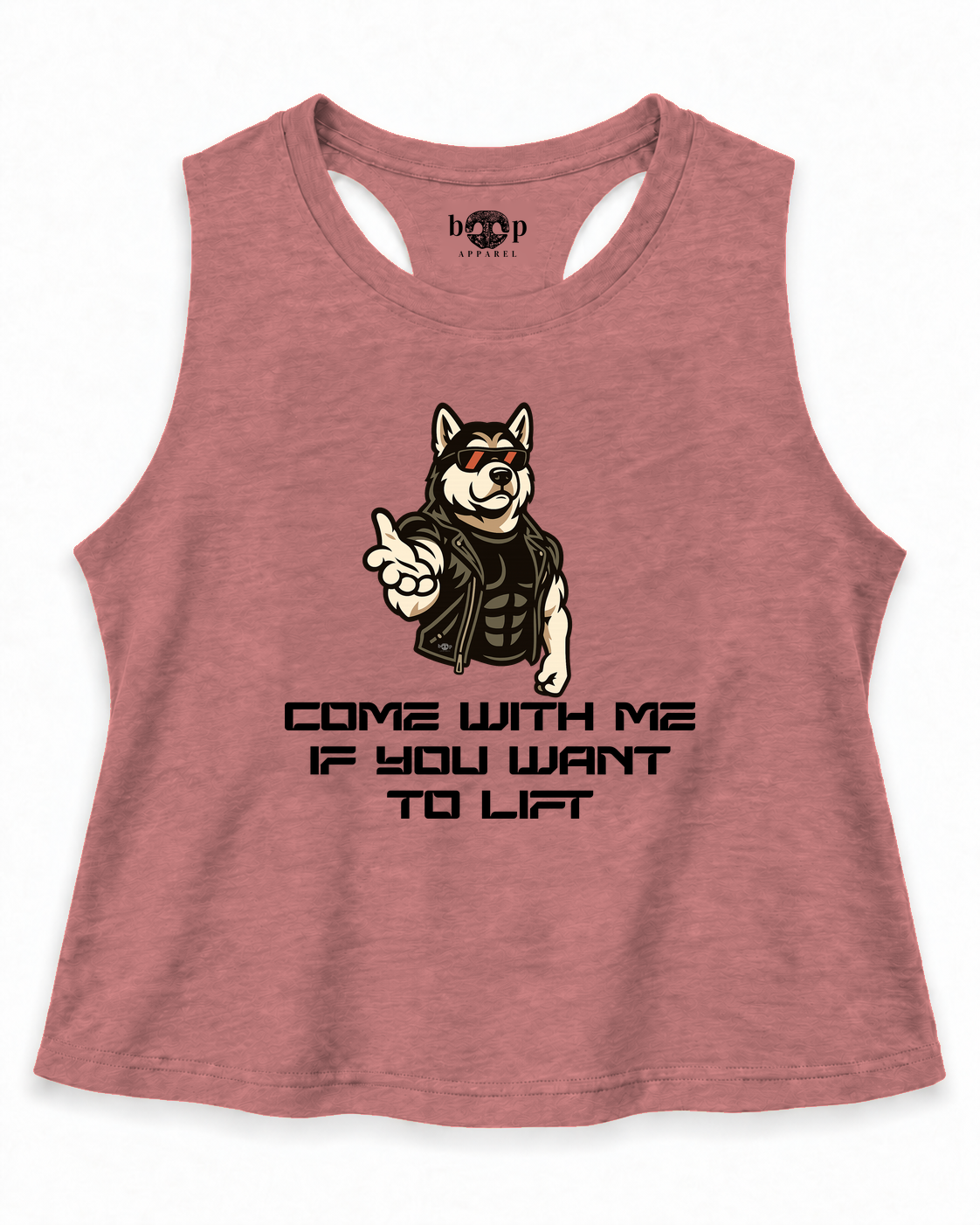 Come With Me Crop Tank — Heather Mauve