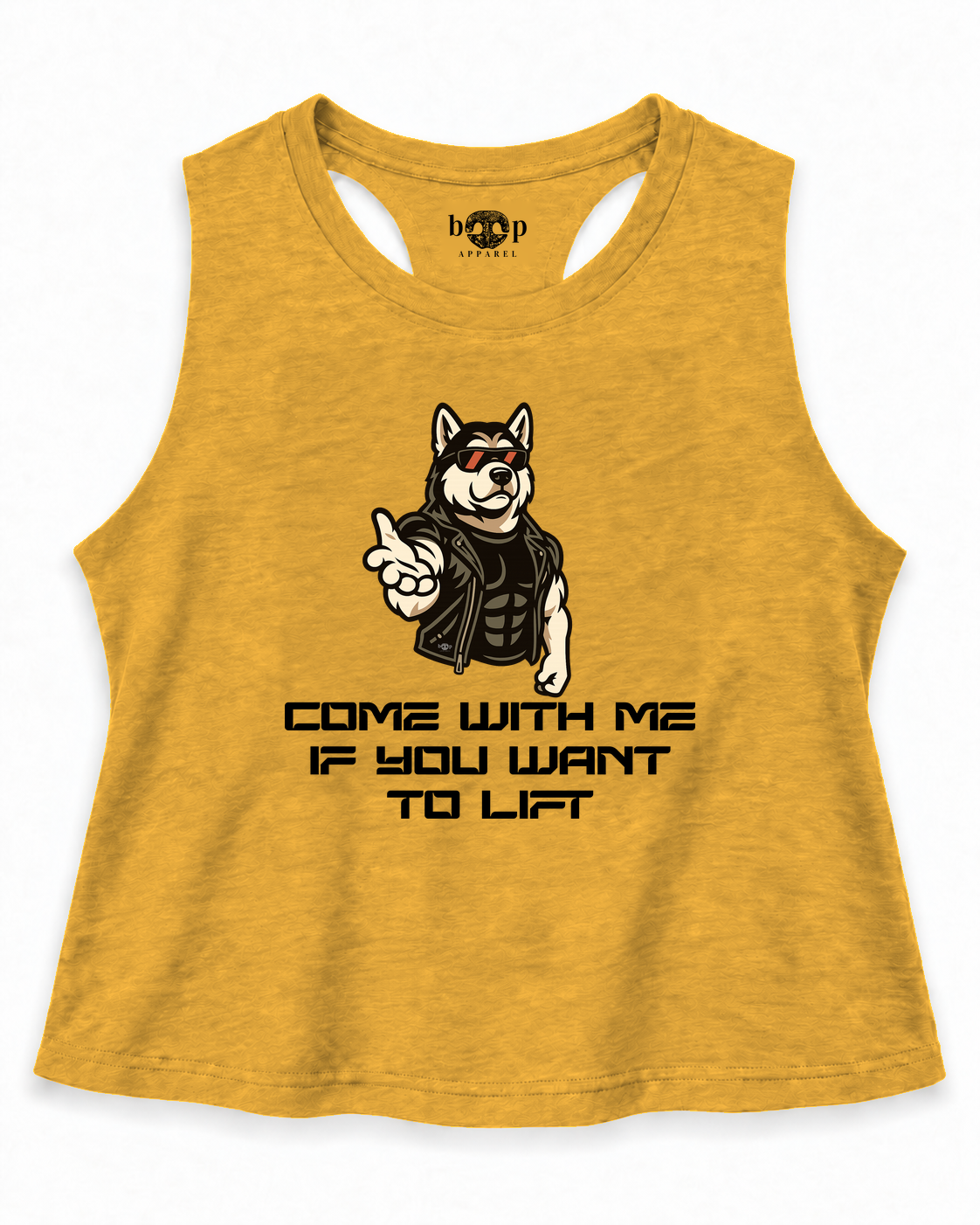 Come With Me Crop Tank — Heather Mustard