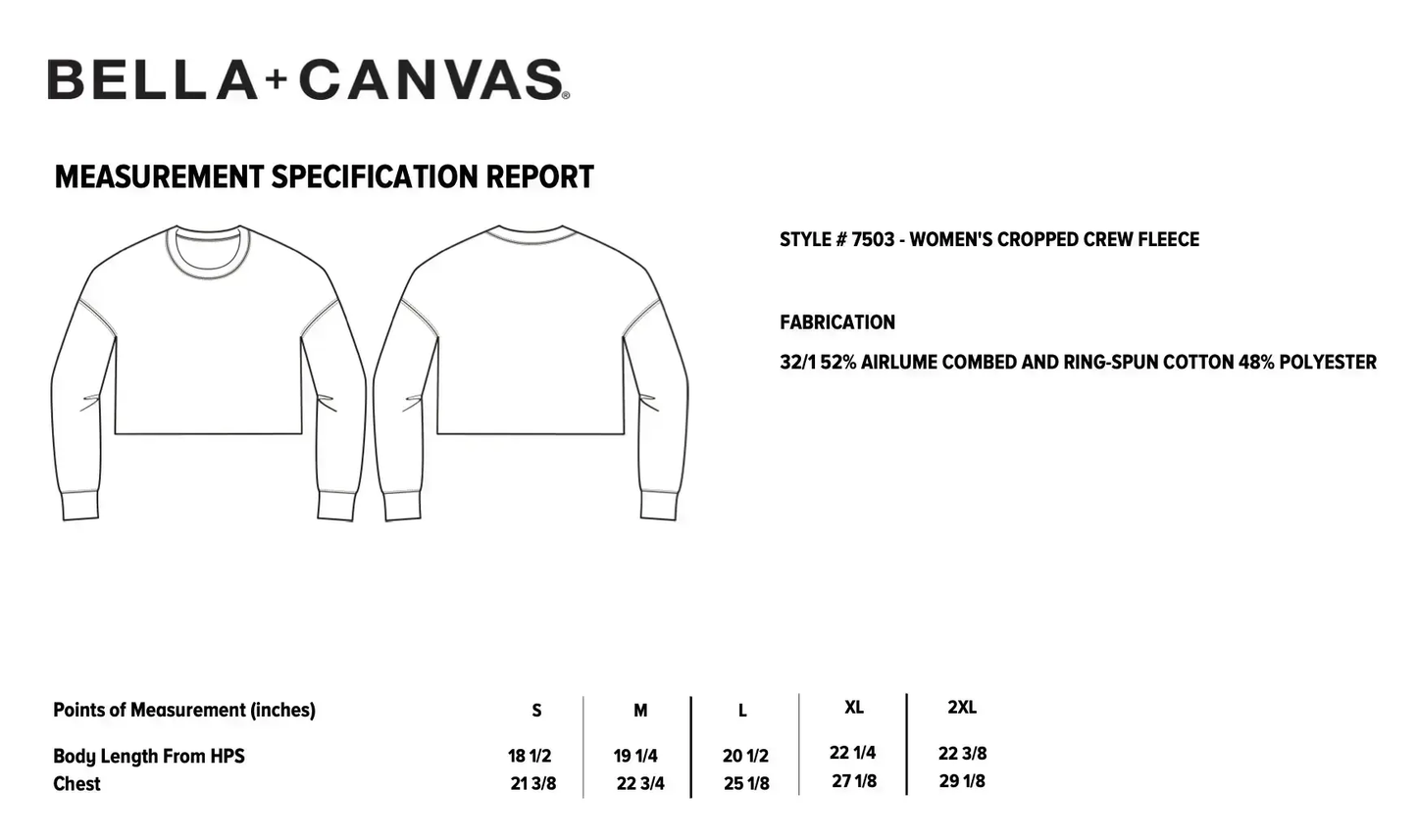 Napward Bound - Crop Sweatshirt - Boop Apparel