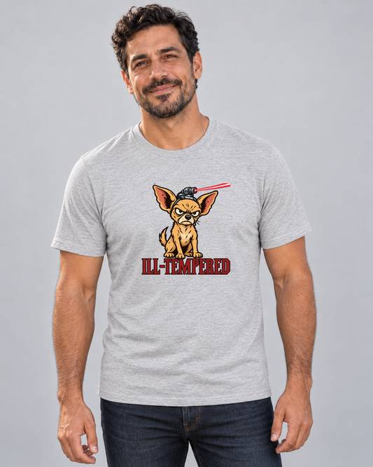 Dave wearing the Ill-Tempered Everyday T in Athletic Heather