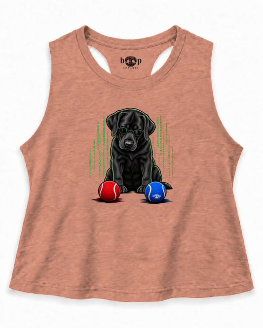 Down the Rabbit Hole Crop Tank — Heather Sunset