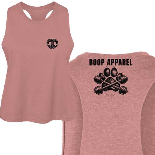 Funny dog owner t-shirt with sarcastic humor -Iron Paw (Black) - Crop Tank