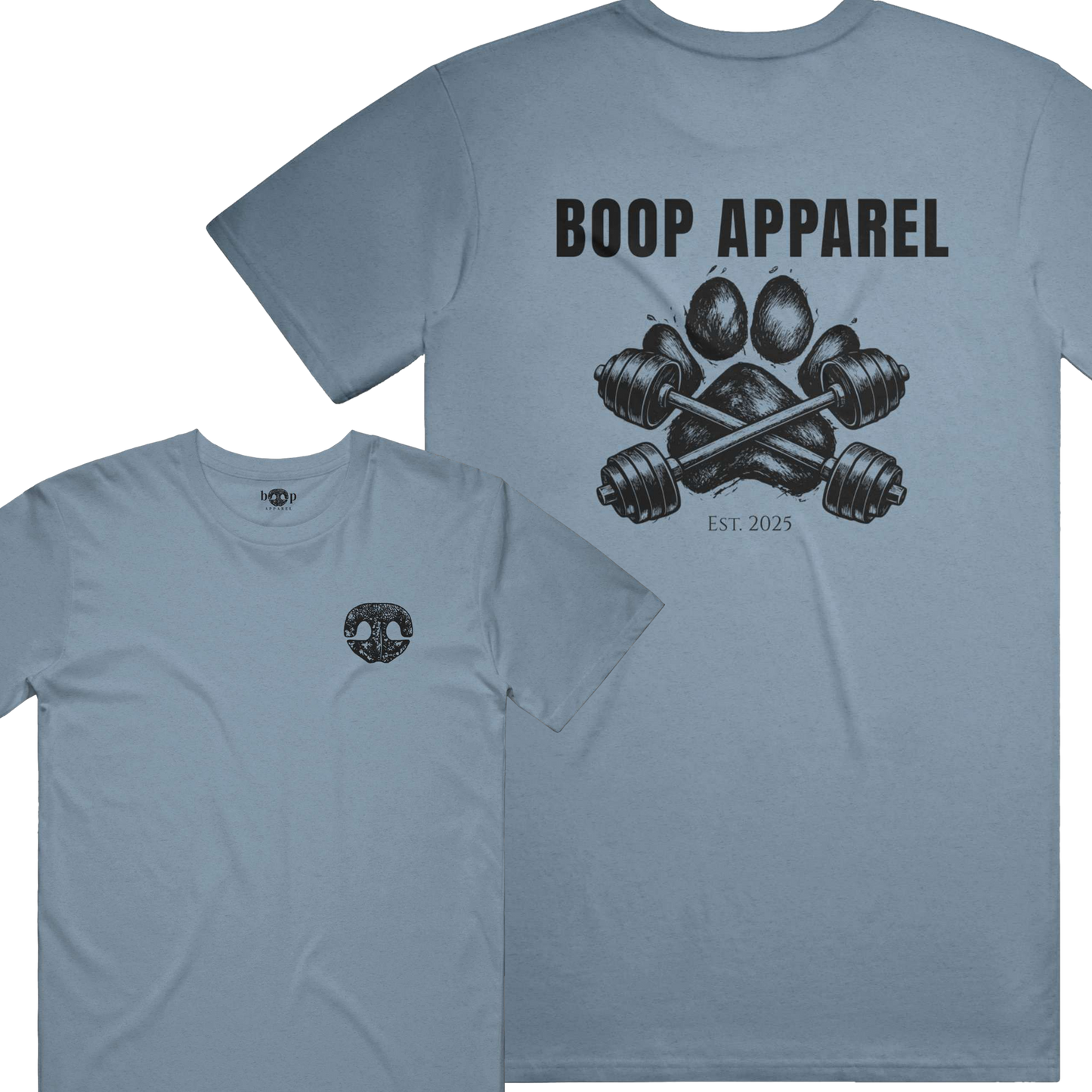 Funny dog owner t-shirt with sarcastic humor -Iron Paw (Black) - Triblend T