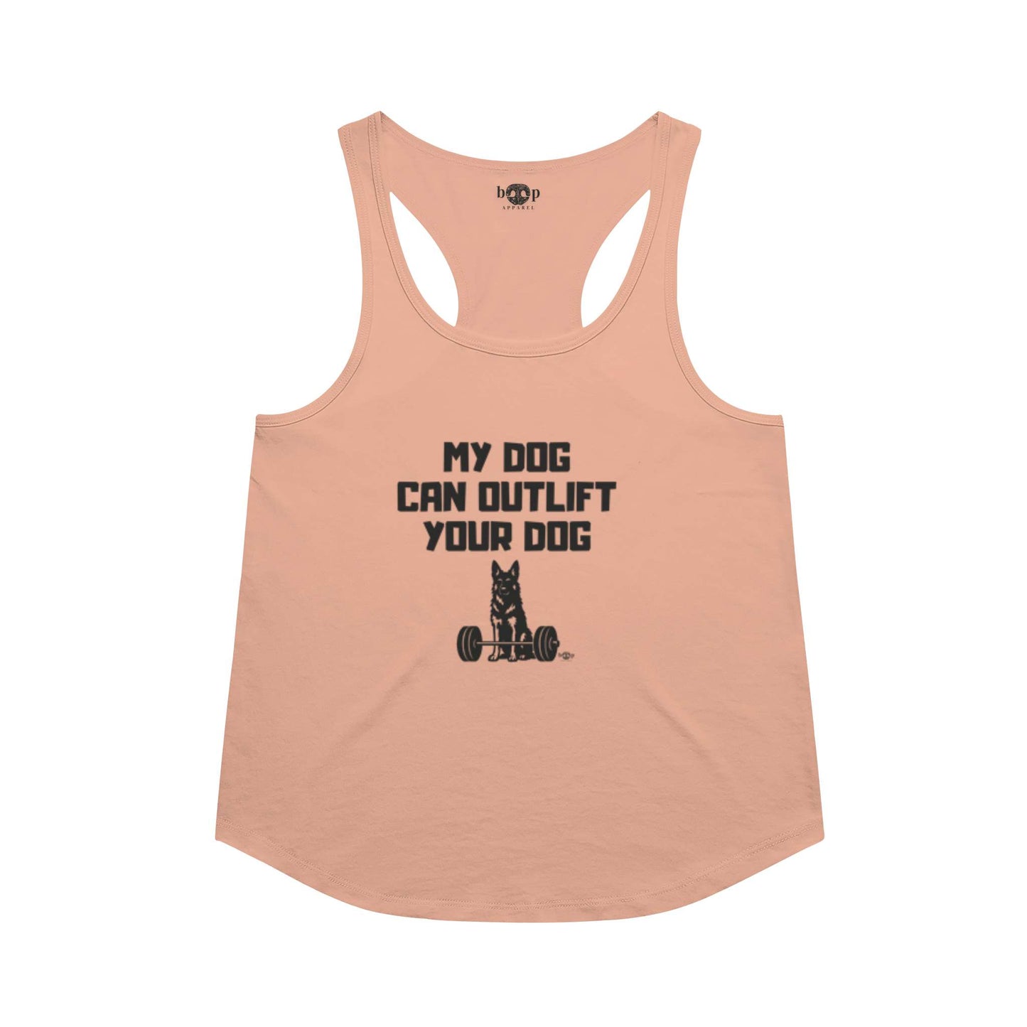 Funny dog owner t-shirt with sarcastic humor -Outlift - Racerback Tank