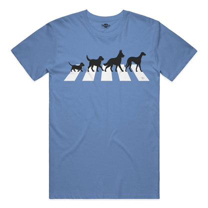 All You Need Is Dogs everyday t in Heather Columbia Blue