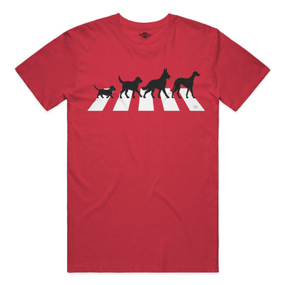 All You Need Is Dogs everyday t in heather red