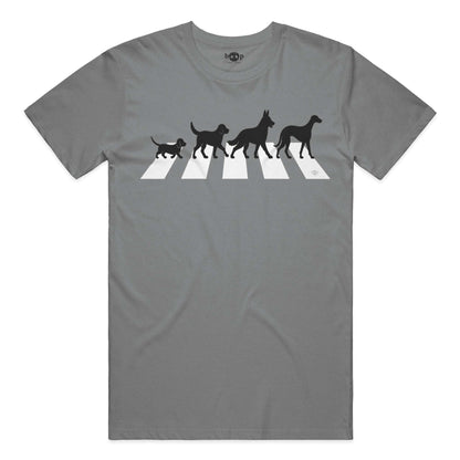 All You Need Is Dogs performance t in Grey Triblend