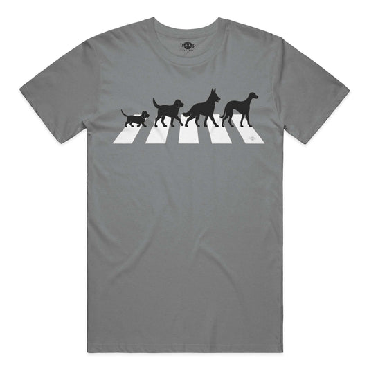 All You Need Is Dogs performance t in Grey Triblend