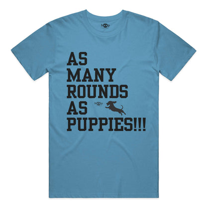 AMRAPuppies performance t in Aqua Triblend