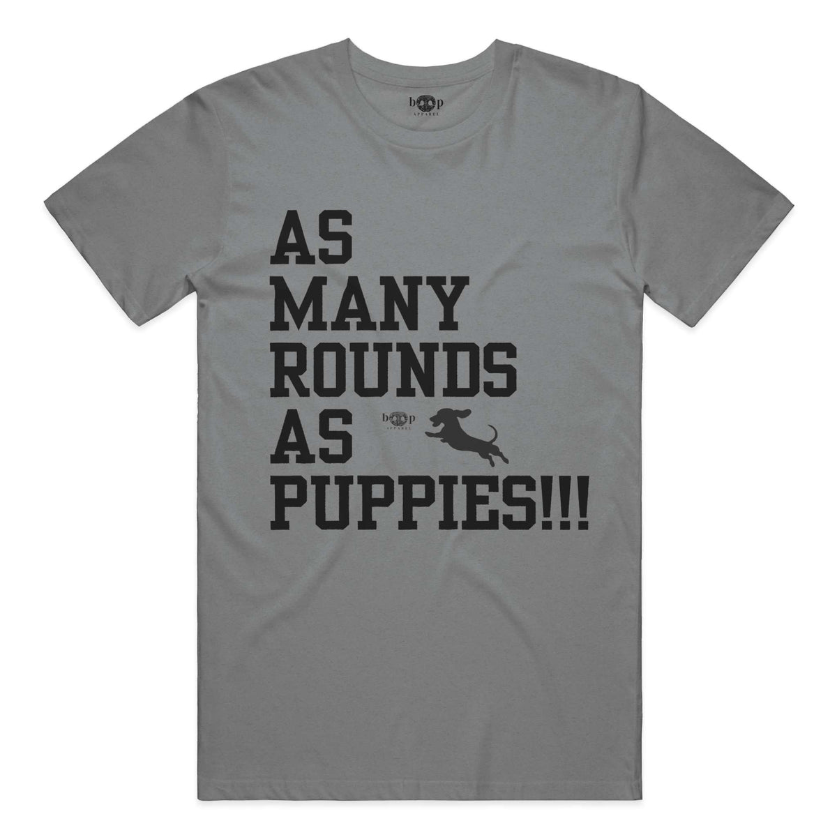 AMRAPuppies performance t in Grey Triblend
