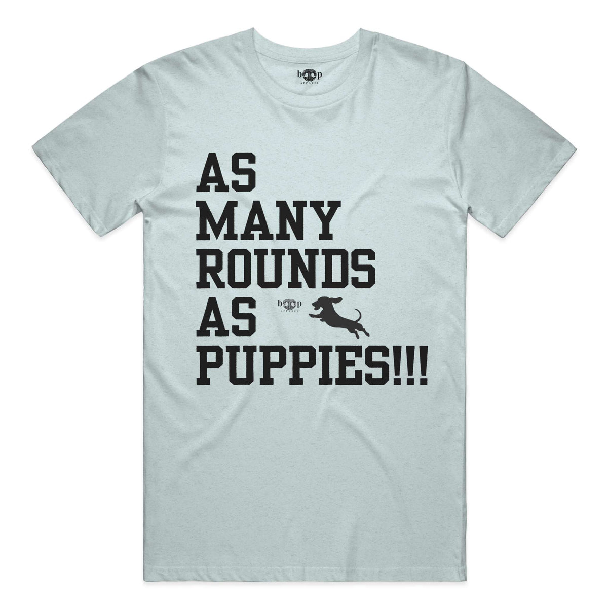 AMRAPuppies performance t in Ice Blue Triblend