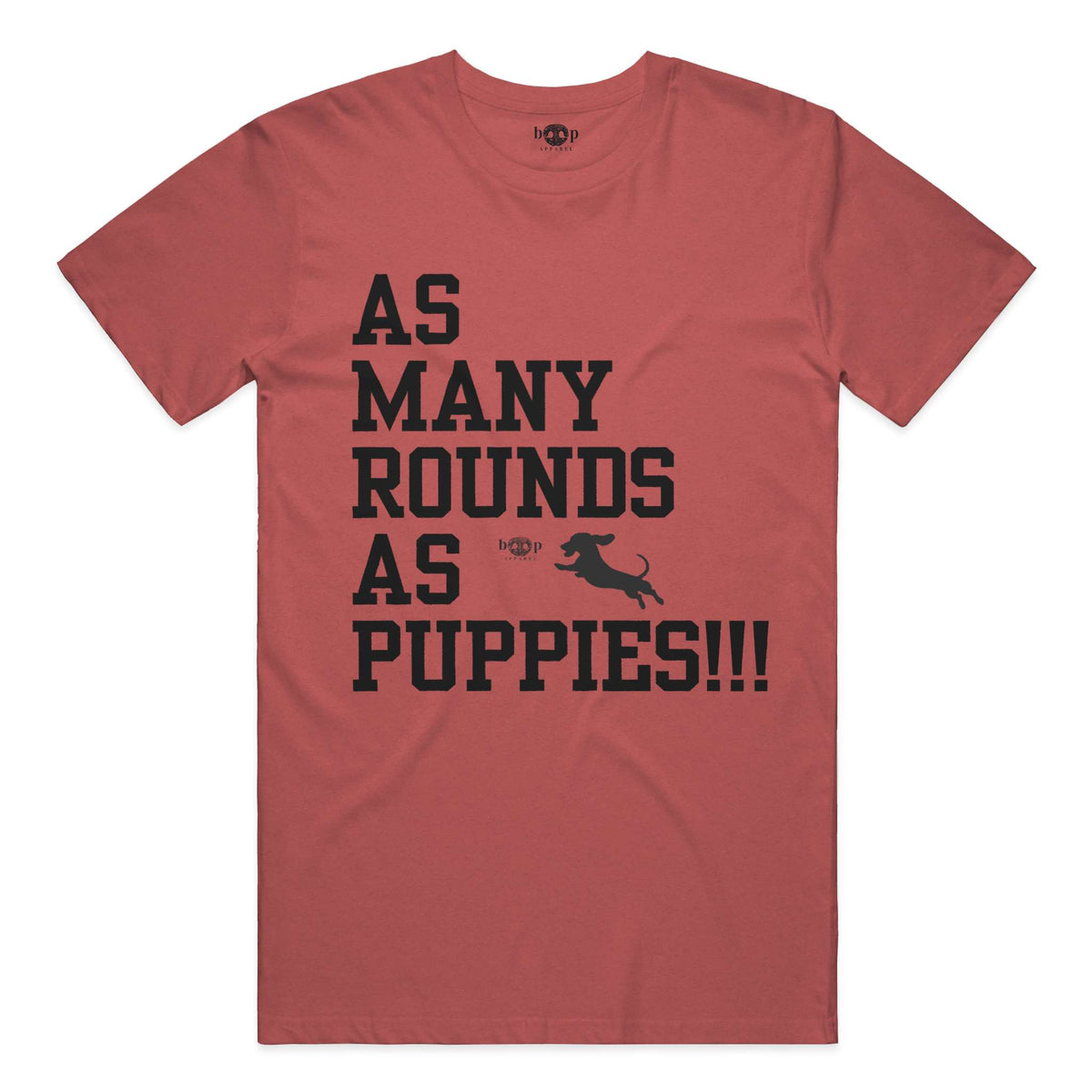 AMRAPuppies performance t in Red Triblend