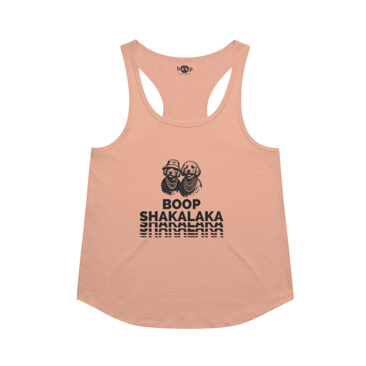 Funny dog owner t-shirt with sarcastic humor -Boop Shakalaka - Racerback Tank