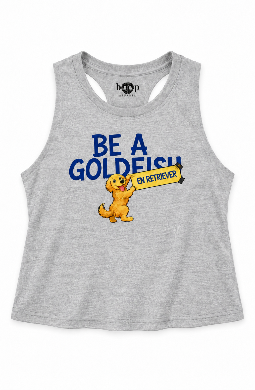 Be a Golden crop tank — Athletic Heather
