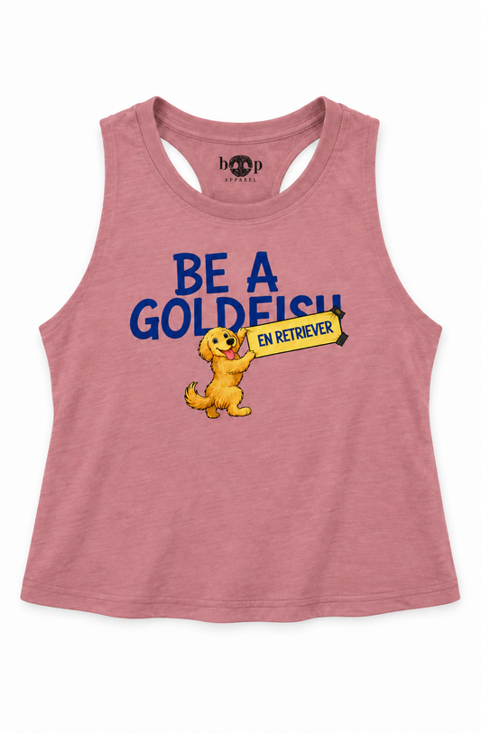Be a Golden crop tank — Heather Mauve