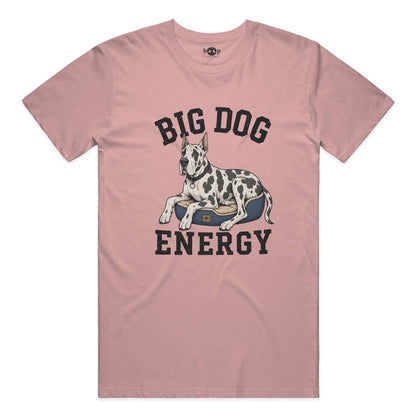 Big Dog Energy everyday t in Heather Orchid
