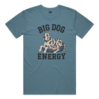 Big Dog Energy performance t in Solid Slate Triblend