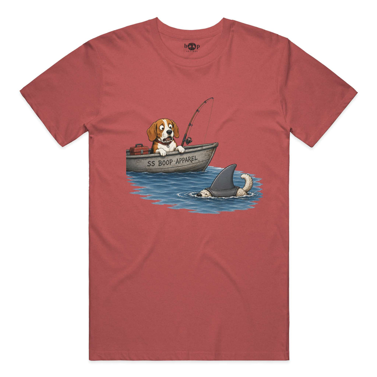 Bigger Boat performance t in Red Triblend