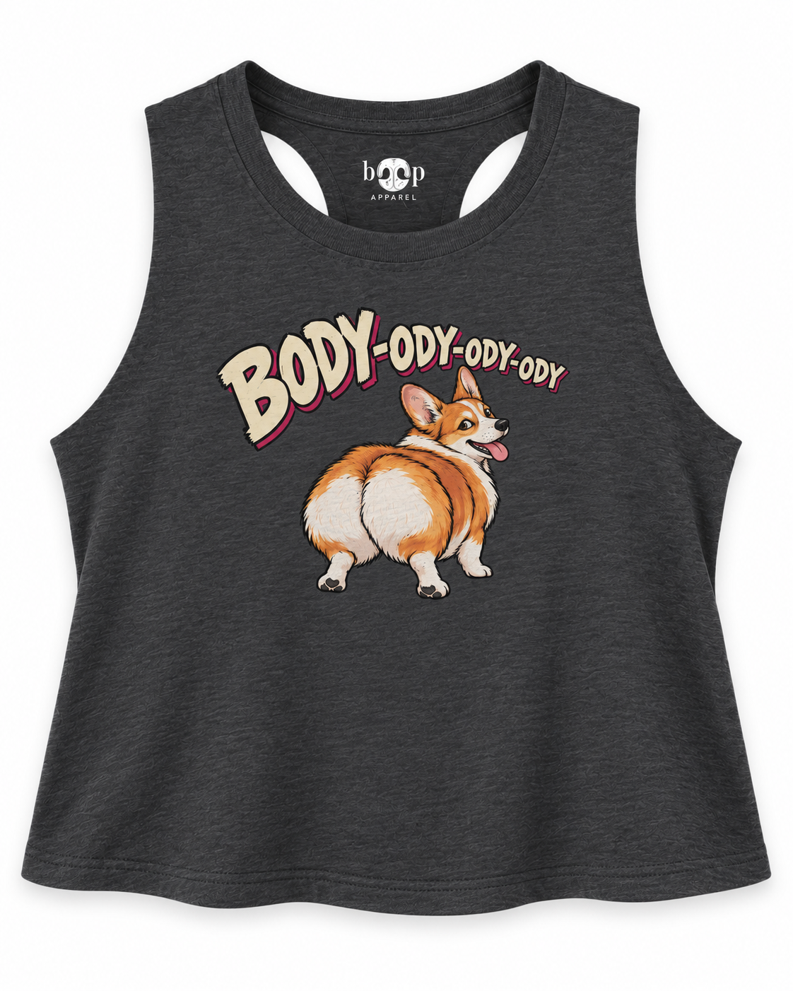 Body-ody crop tank — Dark Grey Heather