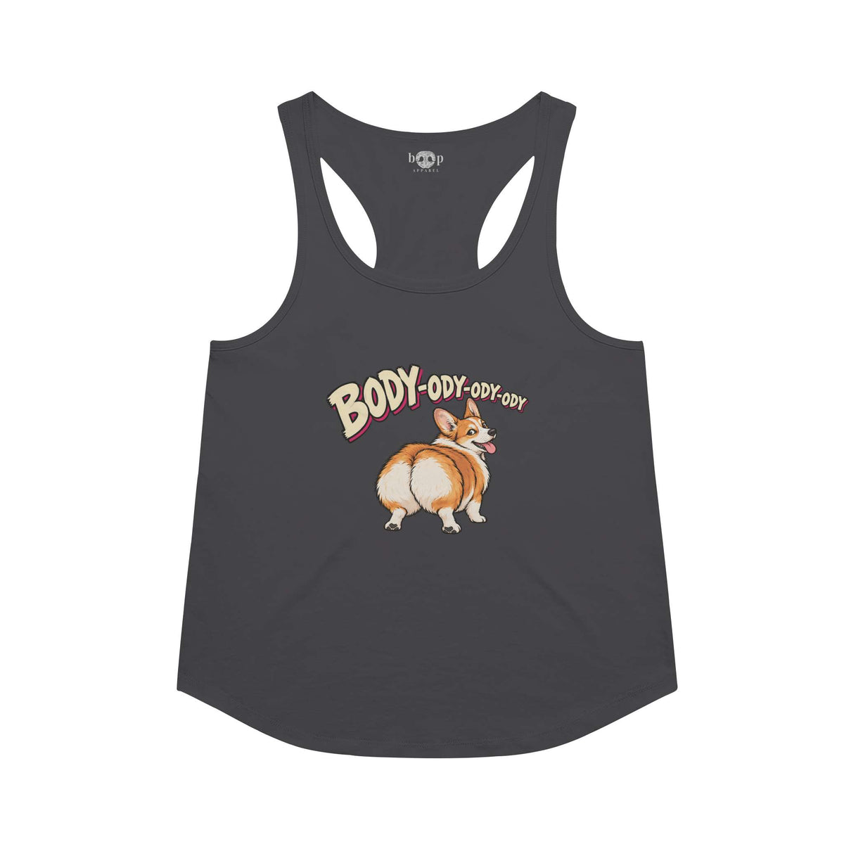 Body-ody racerback tank in Vintage Black