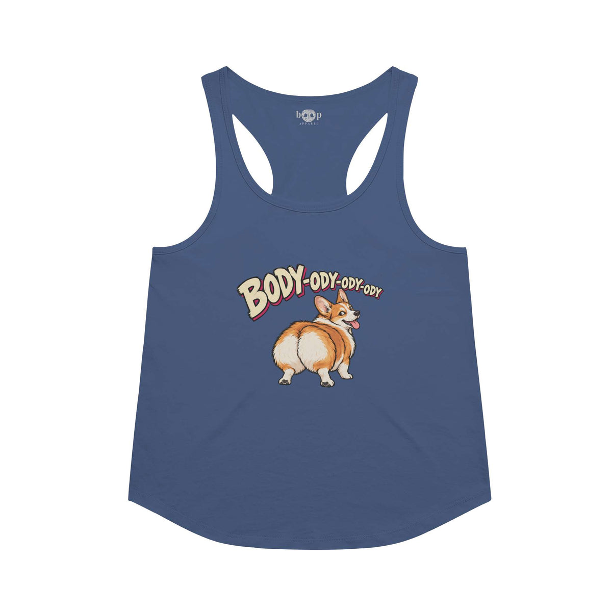 Body-ody racerback tank in Vintage Royal