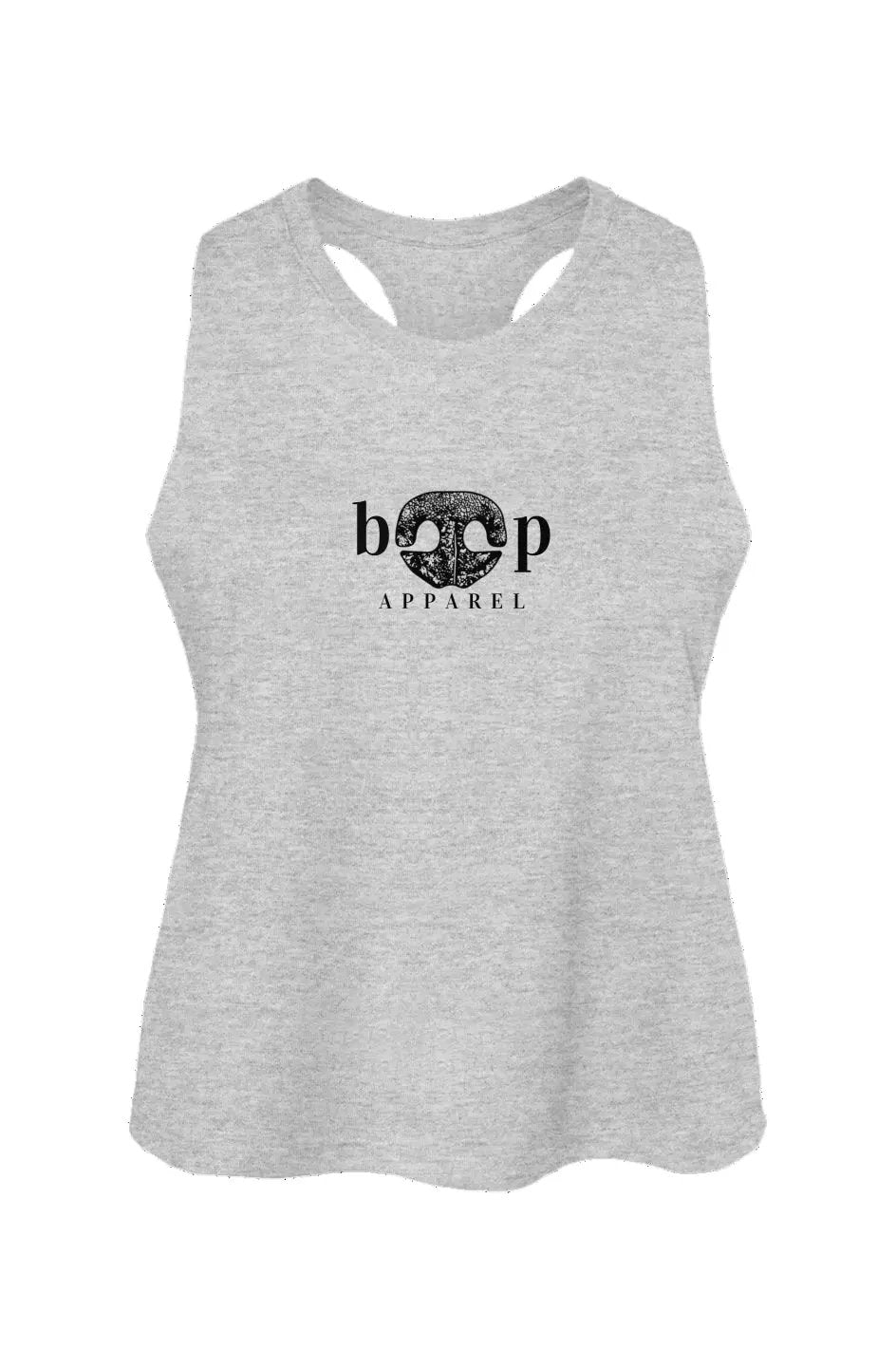Boop Apparel Logo crop tank in Athletic Heather