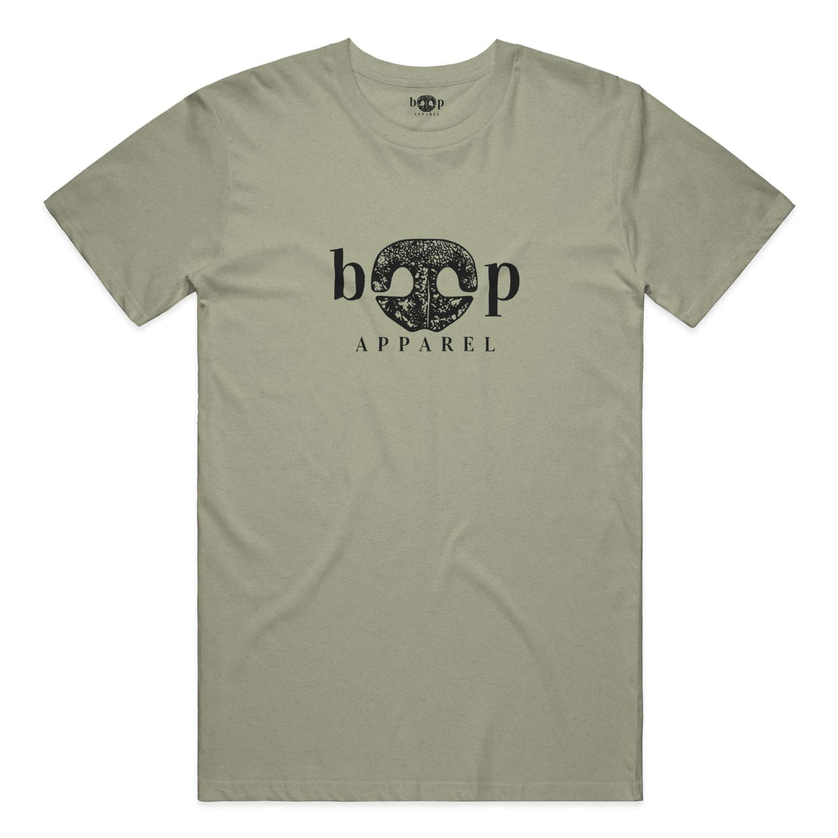 Boop Apparel Logo everyday t in Heather Olive
