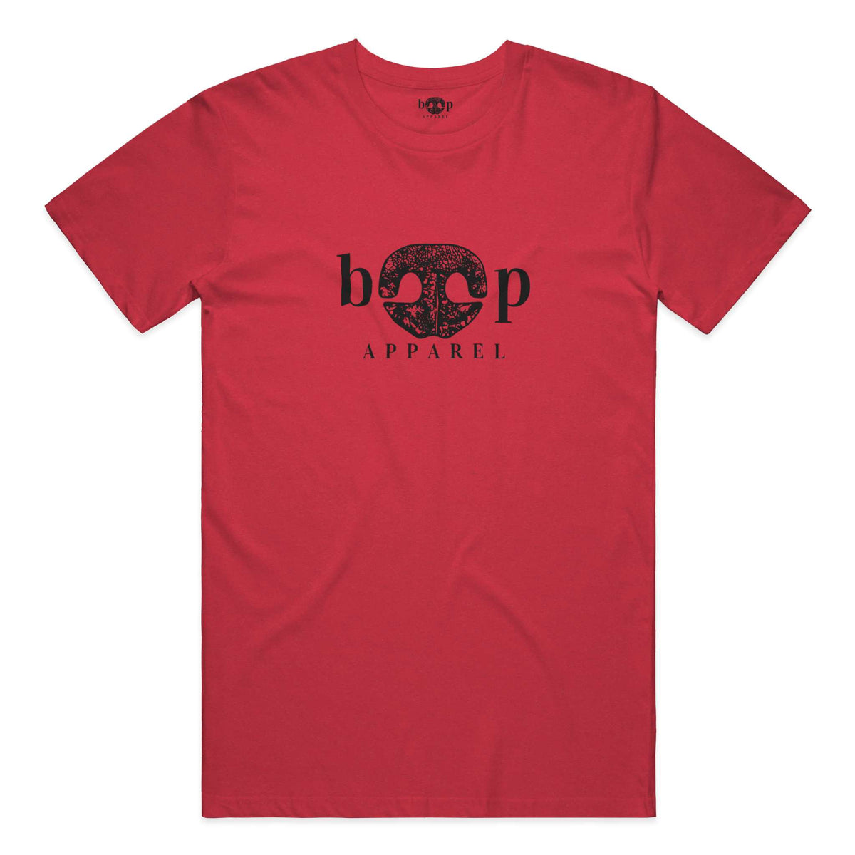 Boop Apparel Logo everyday t in heather red