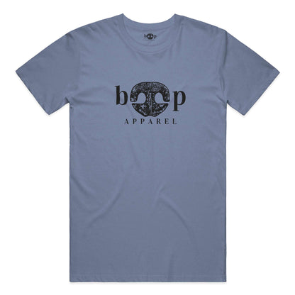 Boop Apparel Logo performance t in Blue Triblend
