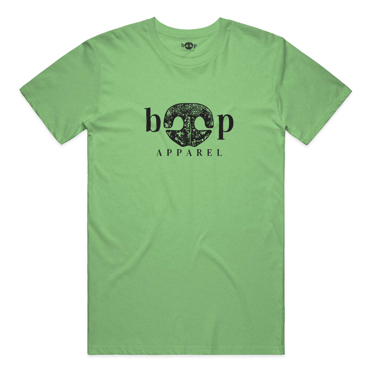 Boop Apparel Logo performance t in Green Triblend