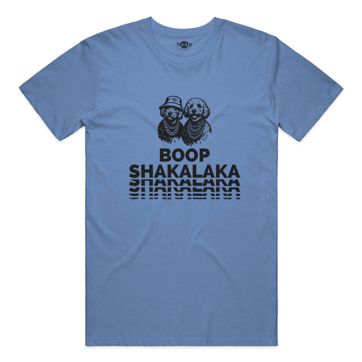 Boop Shakalaka everyday t in Heather Columbia Blue