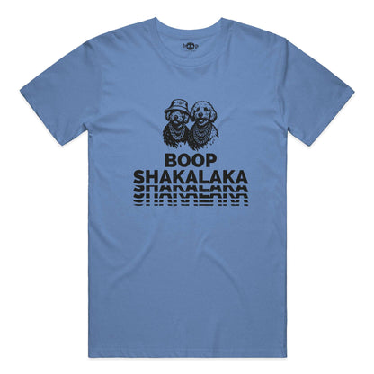 Boop Shakalaka everyday t in Heather Columbia Blue