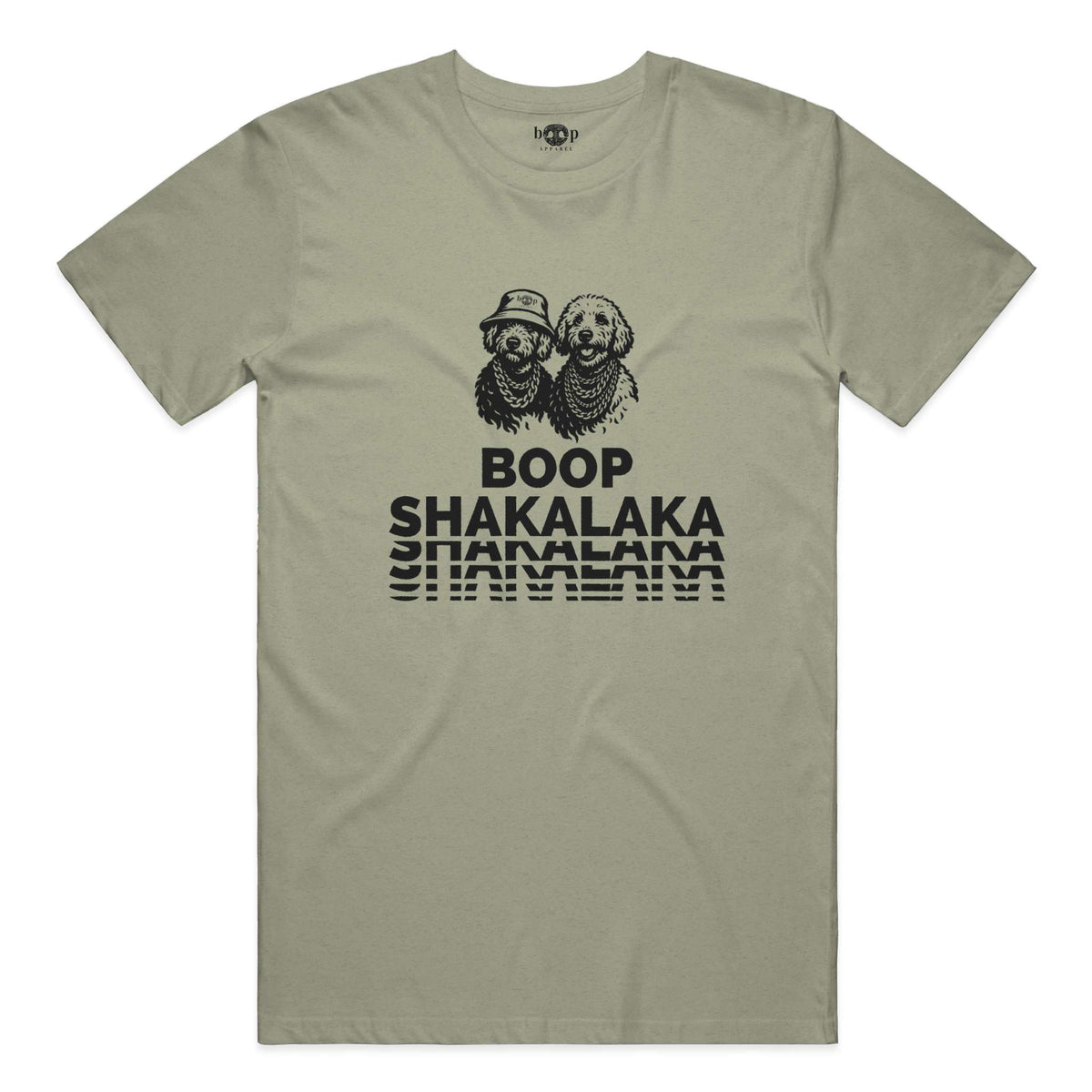 Boop Shakalaka everyday t in Heather Olive