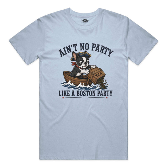 Boston Party everyday t in Heather Blue