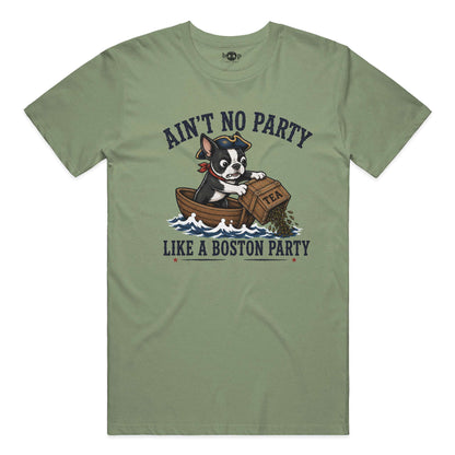 Boston Party performance t in military green triblend