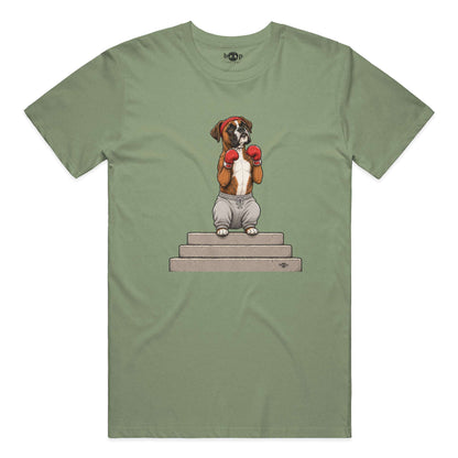 Boxer performance t in military green triblend