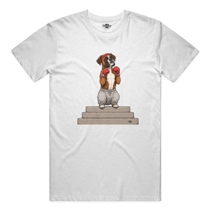 Boxer performance t in solid white triblend