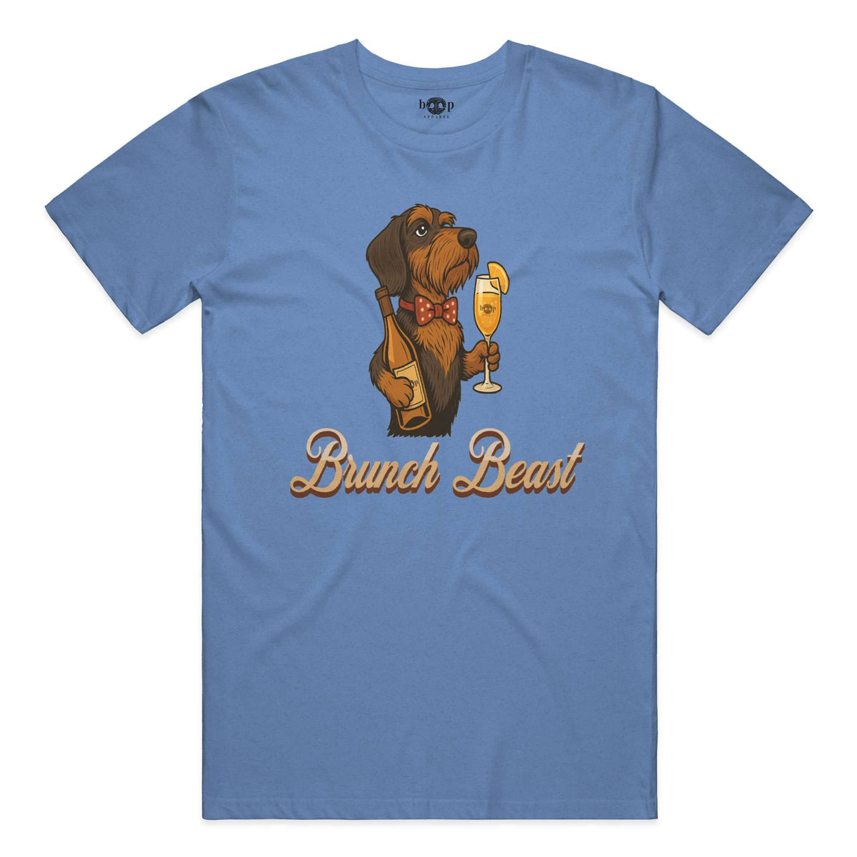 Brunch Beast everyday t in Heather Columbia Blue