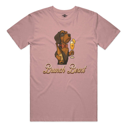 Brunch Beast everyday t in Heather Mauve