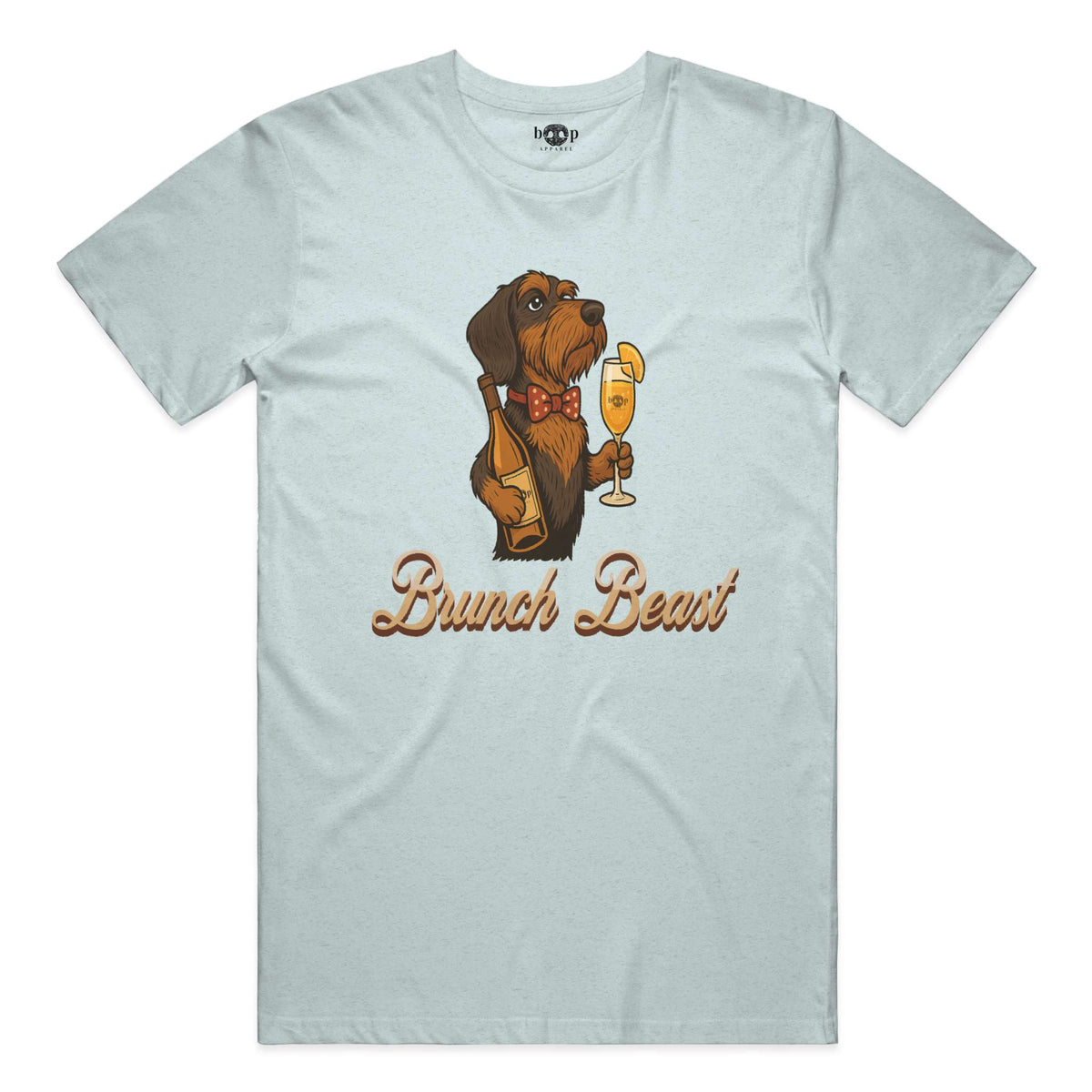 Brunch Beast performance t in Ice Blue Triblend