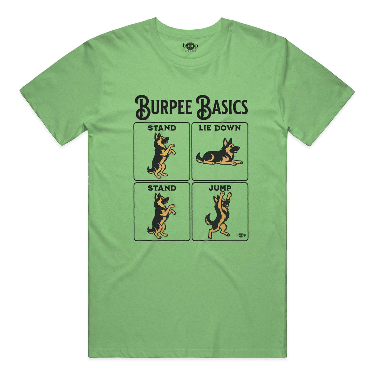 Burpee Basics performance t in Green Triblend