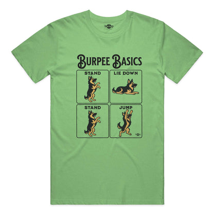 Burpee Basics performance t in Green Triblend