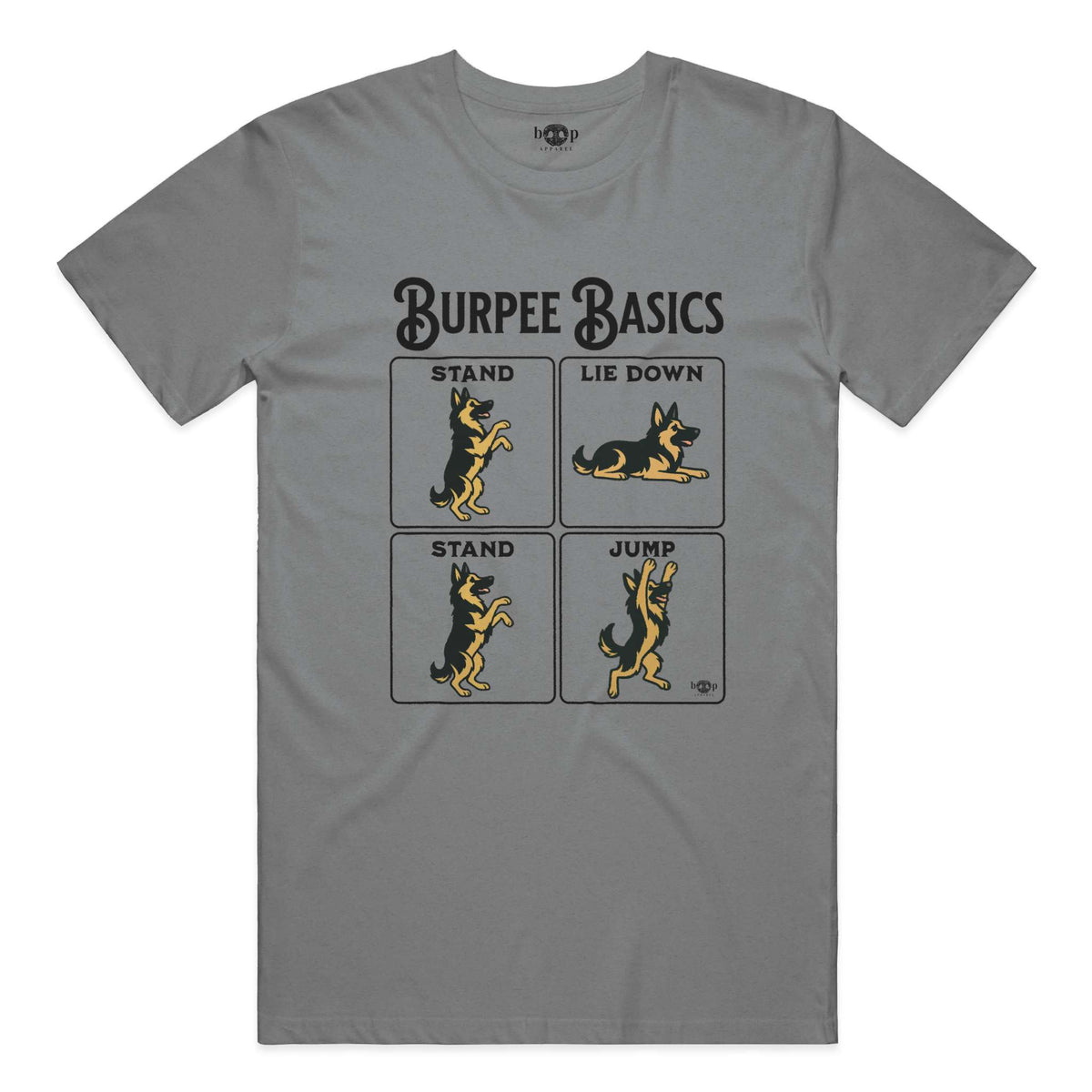 Burpee Basics performance t in Grey Triblend