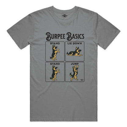 Burpee Basics performance t in Grey Triblend