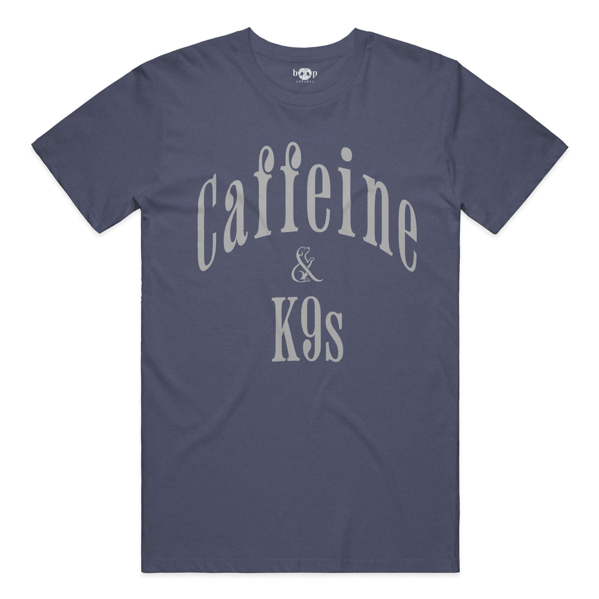 Caffeine & K9s everyday t in heather navy
